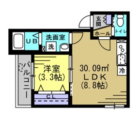 ルアナメゾン馬橋０１の物件間取画像